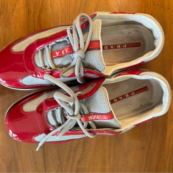 PRADA red Sneakers 4e2352 Americas Cup Runners size 39 - Picture 4 of 9